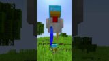 Saving a CHICKEN from BOZZO THE CLOWNS in Minecraft! #shorts