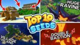 Top 10 Minecraft Seeds Of The Week | Double Bastions, Huge Ravine Village, Epic Jungles & More!