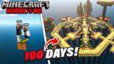 We Survived 100 Days On ONE BLOCK EXTREME in Minecraft Hardcore!