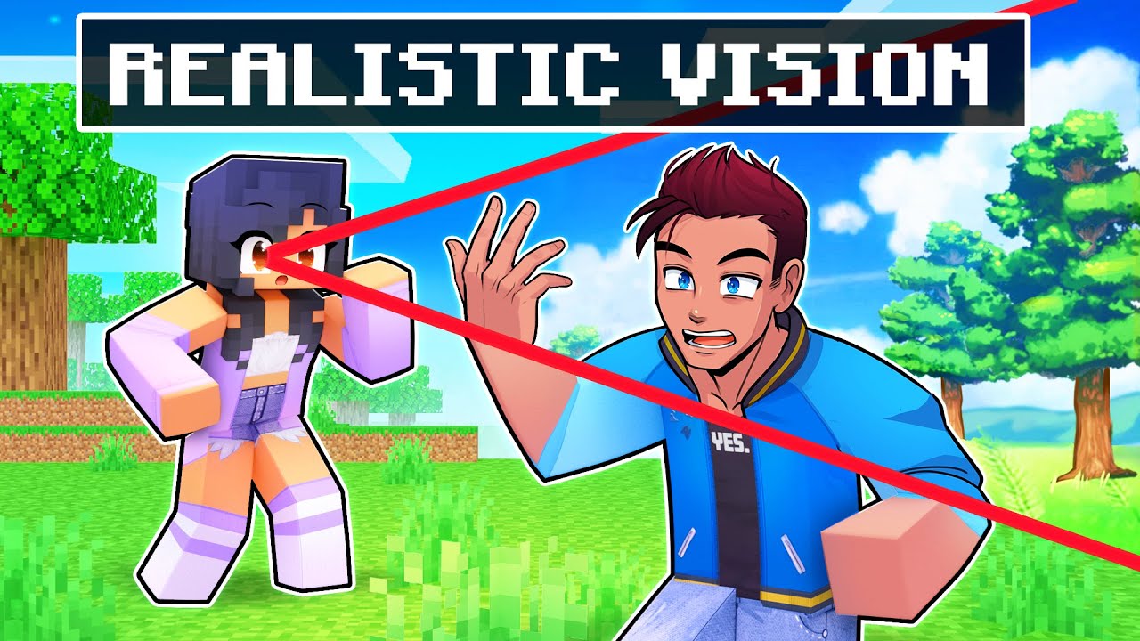 Aphmau Has REALISTIC VISION In Minecraft! - Minecraft videos