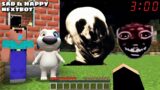 FORBIDDEN SAD NEXTBOT AND HAPPY NEXTBOT CHASED ME in Minecraft – Gameplay – Coffin Meme