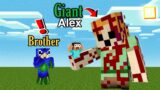 I Became GIANT ALEX To Troll My Cute Brother in Minecraft | Minecraft in Hindi|