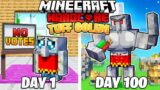 I Survived 100 DAYS as a TUFF GOLEM in HARDCORE Minecraft!