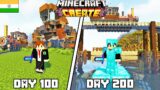 I Survived 200 Days In Create Mod Minecraft Hardcore(Hindi)