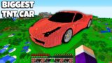 I found THE BIGGEST TNT CAR in Minecraft! GIANT CAR of 100.000 TNT!