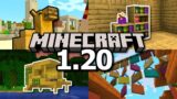 Minecraft 1.20 Update : Camels, Bamboo Wood, Rafts, Hanging Signs, New Bookshelf & More!