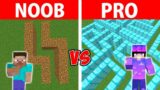Minecraft NOOB vs Hacker: GIANT MAZE BUILD CHALLENGE