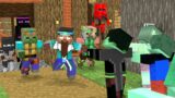 Monster school : Ninja School fight Witch and Zombie village (Part 3) – Minecraft Animation