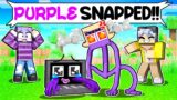 PURPLE Rainbow Friend SNAPPED in Minecraft!