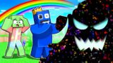RAINBOW FRIENDS BLUE vs. THE GLITCH in Minecraft!