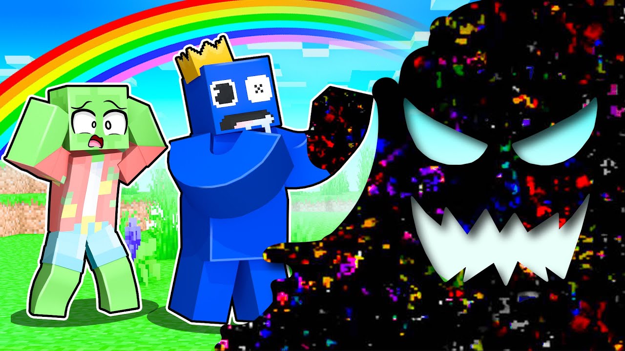 RAINBOW FRIENDS BLUE vs. THE GLITCH in Minecraft! - Minecraft videos