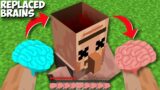 What if you replaced the NEW DIAMOND BRAINS of this VILLAGER in Minecraft ! DIAMOND VILLAGER !