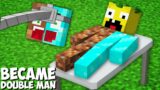 Why did THEY TURN ME INTO DOUBLE DIAMOND DIRT MAN in Minecraft ! BECAME THE NEW MOB !