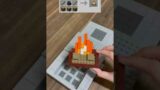 Crafting Minecraft Campfire BUT Lego! #shorts