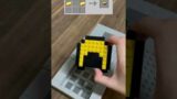 Crafting Minecraft Gold Helmet BUT Lego! #shorts