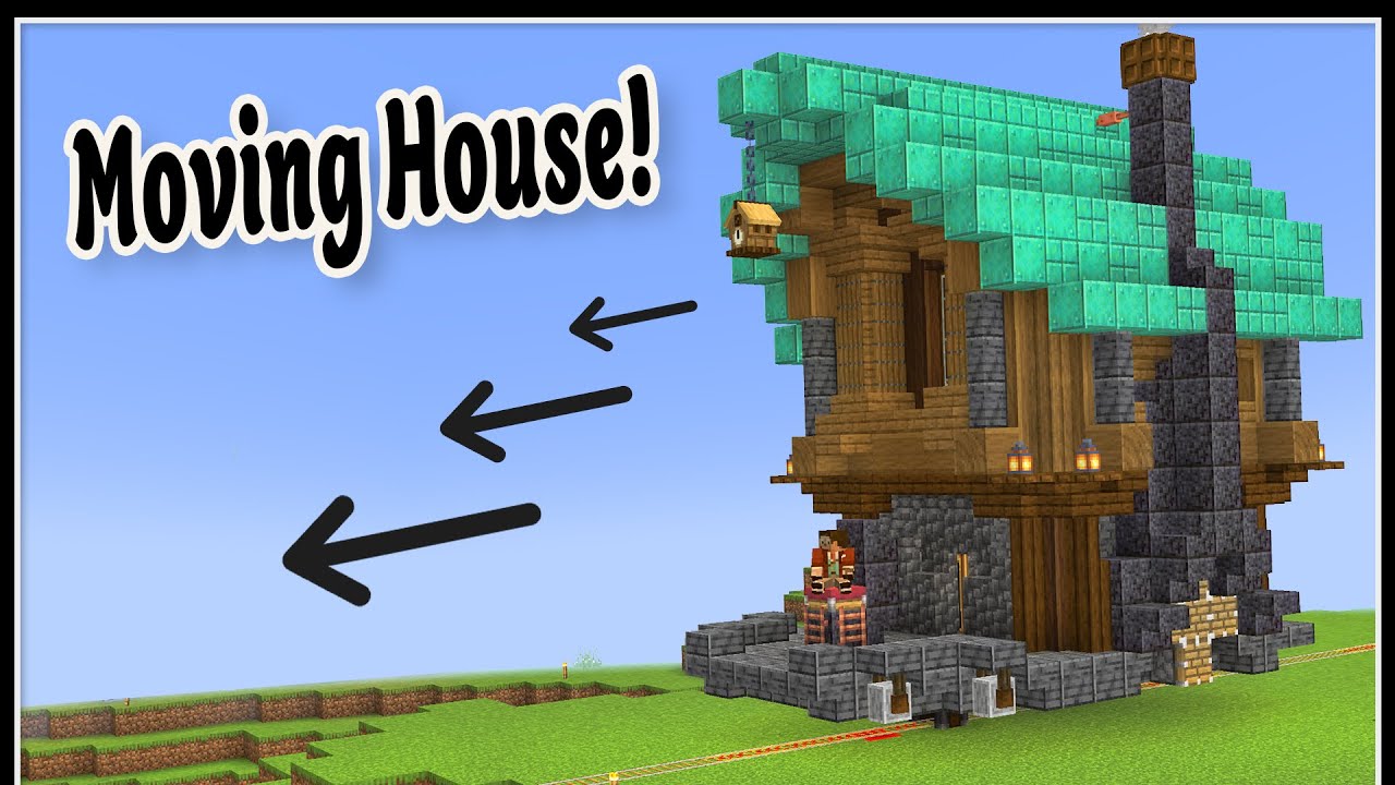 I Made My Minecraft House Move Create Mod Ep1 Minecraft Videos