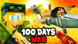 I Spent 100 Days on a WAR SMP SERVER in Minecraft… This is What Happened…