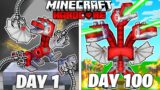 I Survived 100 Days as a ROBOT DRAGON in HARDCORE Minecraft