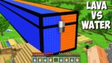 I found THE LONGEST LAVA vs WATER CHEST in Minecraft! This is GIANT SECRET CHEST!