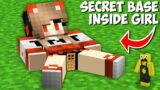 I found the MOST SECRET BASE INSIDE THE TNT GIRL in Minecraft ! NEW SECRET TNT DOOR !