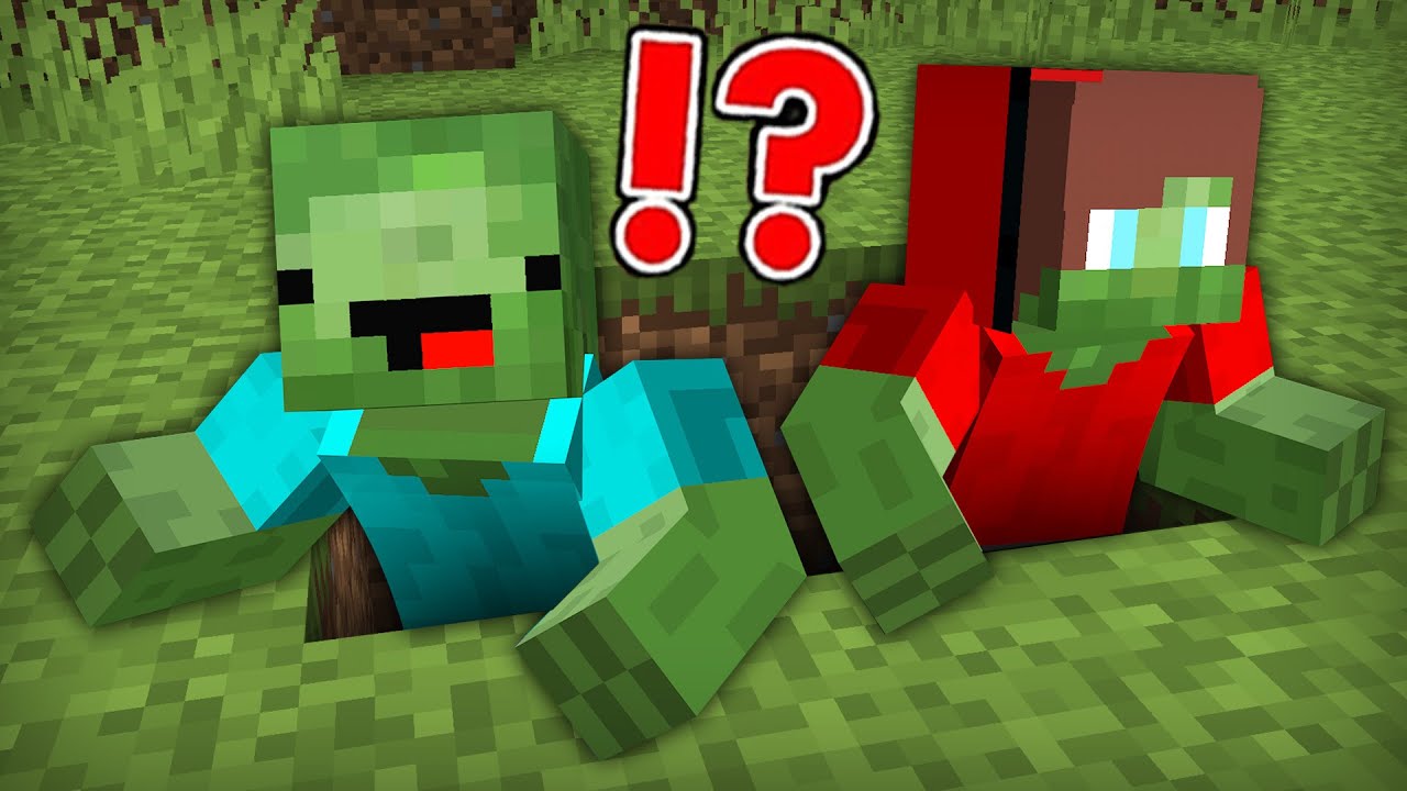 Mikey And Jj Infected By A Zombie In Minecraft Challenge Maizen Mizen Mazien Minecraft Videos 2695