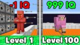 Minecraft Mob IQ From Level 1 to Level 100
