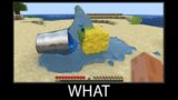Minecraft wait what meme part 174 realistic minecraft water and sponge