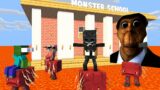 Monster School : BABY MONSTERS OBUNGA FACE FLOOR IS LAVA CHALLENGE – Minecraft Animation