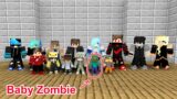 Monster School : Baby Zombie Wandering In The City – Minecraft Animation
