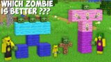 My family SPAWN NEW ZOMBIE in Minecraft ! WHICH SECRET ZOMBIE IS BETTER ?