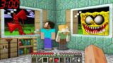 SIREN HEAD and EVIL SPONGEBOB vs NOOB and ALEX at 3:00 AM in MINECRAFT animations