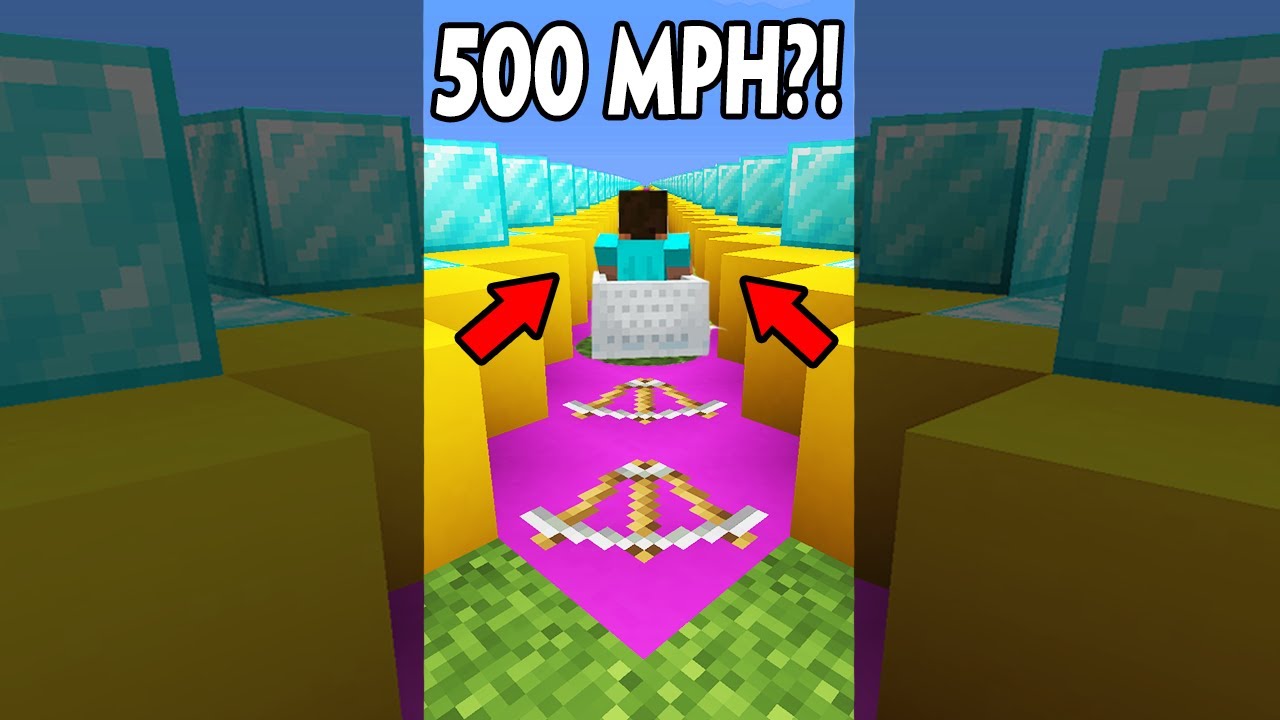 What Is The FASTEST You Can Travel In Minecraft? shorts Minecraft videos