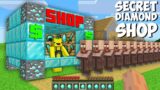 Why did I OPEN MY SECRET DIAMOND SHOP FOR VILLAGERS in Minecraft ! NEW DIAMOND SHOP !