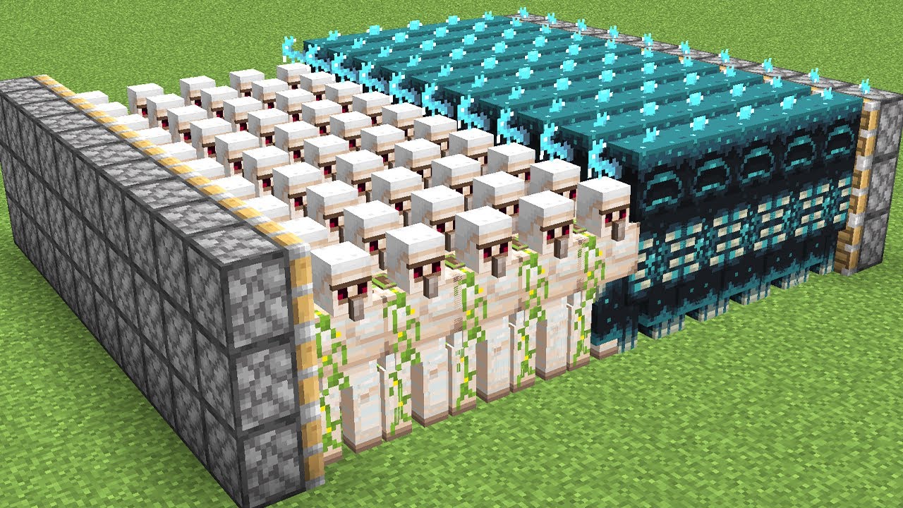 x100 iron golem + x100 warden = ??? MINECRAFT DANK MEME COMPILATION