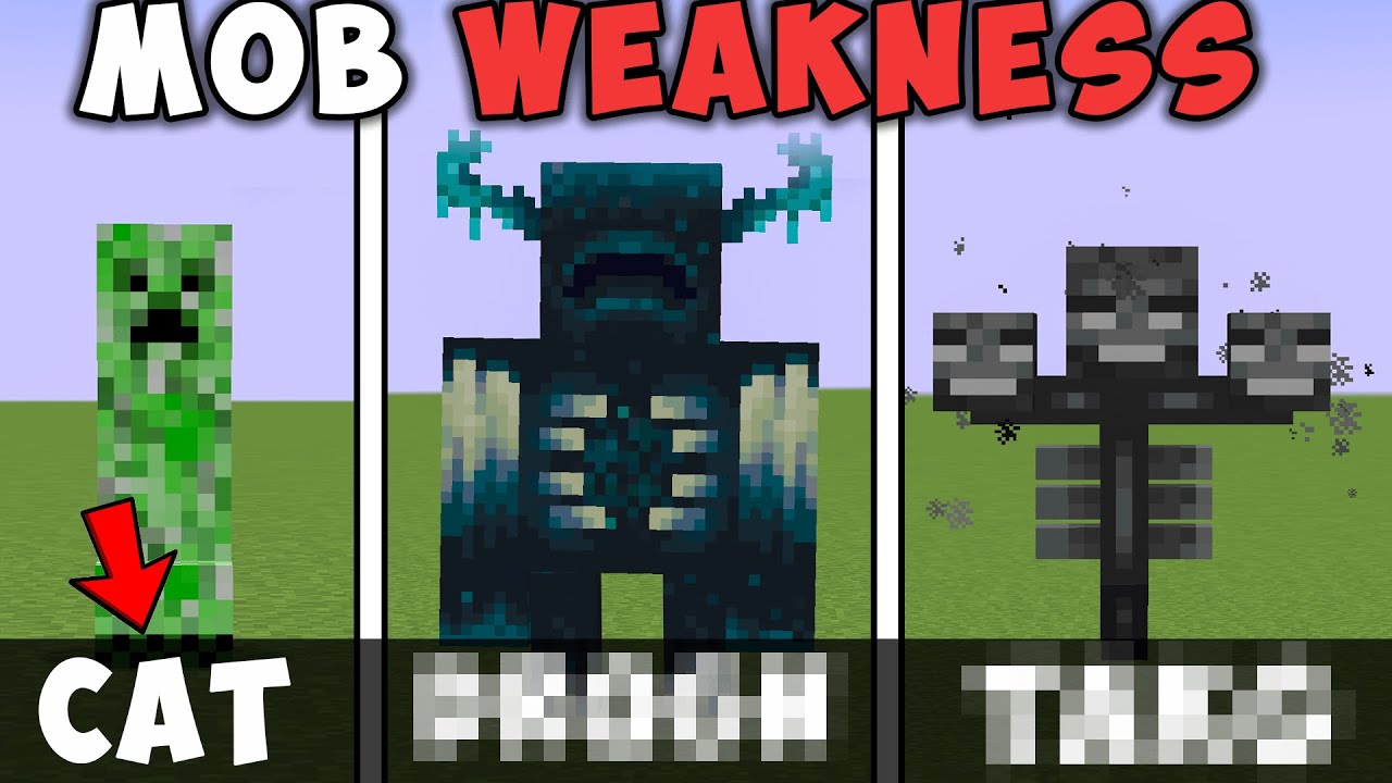 All Minecraft Mobs Weakness In Hindi Minecraft Videos