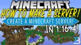 How To Make A Minecraft 1.16.4 Server (Create Your Own Minecraft Server in 1.16.4!)