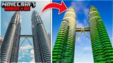 I Build Twin Towers In Minecraft Hardcore!