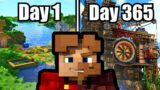 I Built 12 Hours in Minecraft EVERY DAY for a YEAR