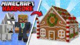 I Built A GINGERBREAD HOUSE in Minecraft 1.19 Hardcore (#65)
