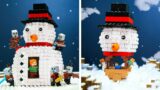 I Built A Giant Snowman House in Minecraft from LEGO – Building LEGO Minecraft – Animation