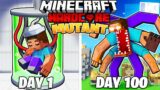 I Survived 100 DAYS as a MUTANT in HARDCORE Minecraft!