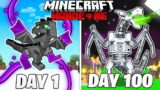 I Survived 100 Days as a CURSED DRAGON in HARDCORE Minecraft