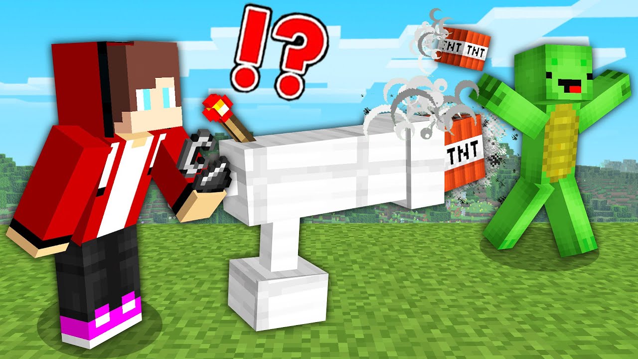 Jj Pranked Mikey As Trolling Mod In Minecraft Maizen Parody