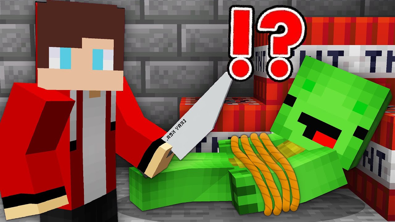 Jj Pranked Mikey In Minecraft Challenge Funny Pranks Maizen Mazien Mizen Minecraft Videos