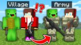 JJ and Mikey from VILLAGE to ARMY in Minecraft – Maizen