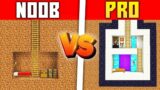 MINECRAFT NOOB vs PRO : SAFEST UNDERGROUND BUNKER BUILD CHALLENGE