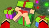 Maizen GIRL STUCK inside GIFT – Funny Story in Minecraft (JJ and Mikey)