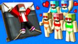 Maizen GIRLS vs Poor BABY MAIZEN – Funny Story in Minecraft (JJ and Mikey)
