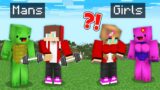 Maizen and Mikey from MENS to GIRLS – Funny Story in Minecraft(JJ)