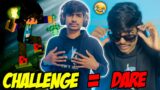 Minecraft Challenges vs PRO player (Dare Challenge)